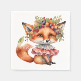Berry Fox Blossom Serviette