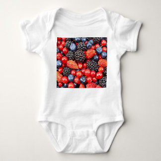 Berry-Fresh Background Mosaik Baby Strampler