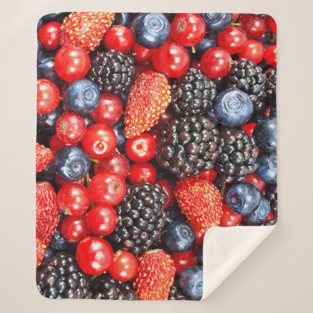 Berry-Fresh Background Mosaik Sherpadecke (Vorderseite)