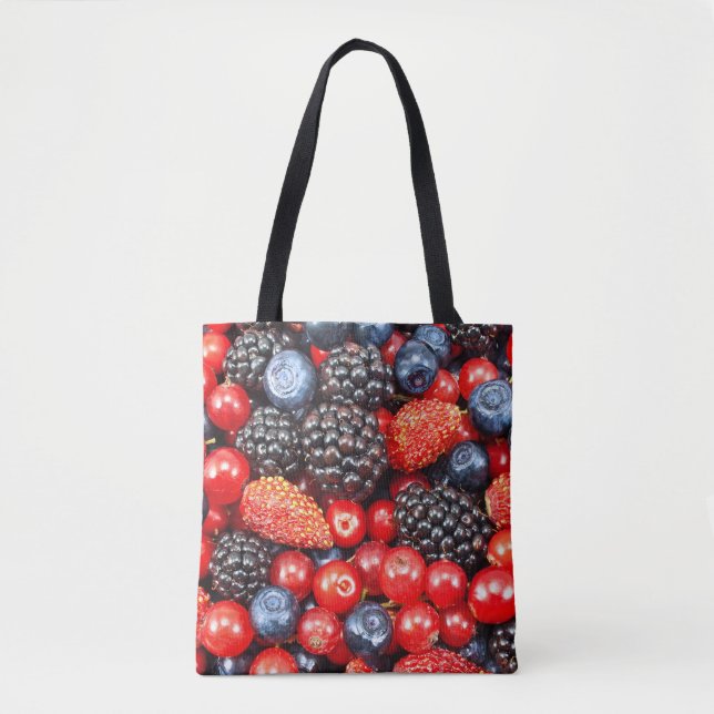 Berry-Fresh Background Mosaik Tasche (Vorderseite)