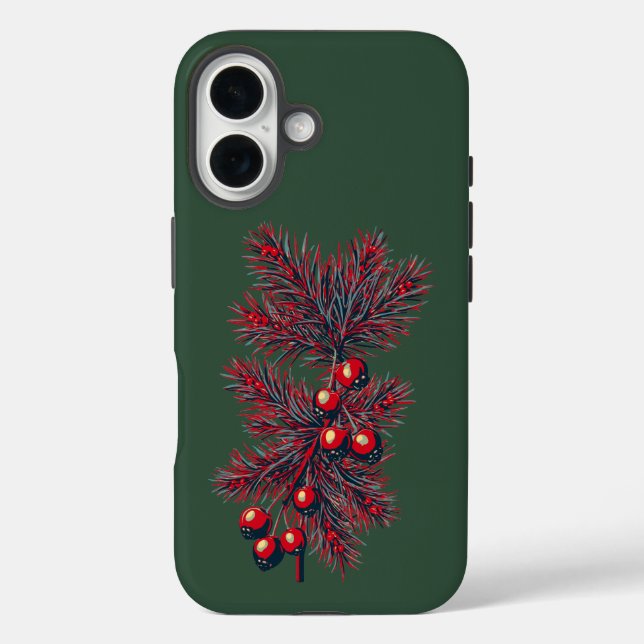 Berry frohe Weihnachten! 🎅 iPhone 16 Hülle (Rückseite)