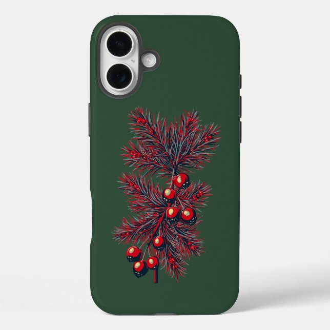Berry frohe Weihnachten! 🎅 iPhone 16 Plus Hülle (Rückseite)