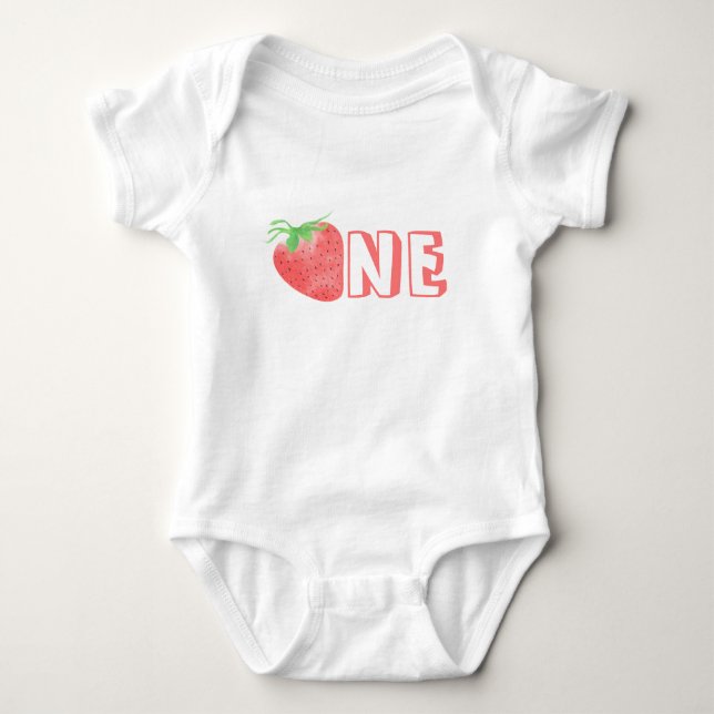 Berry Girls erster Geburtstag Baby Strampler (Vorderseite)