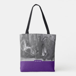Berry&Grey, Abstract Art Tasche