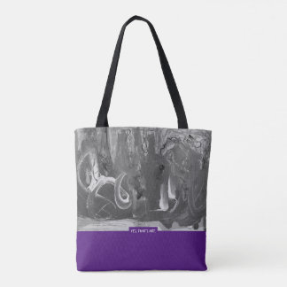 Berry&Grey, Abstract Art Tasche