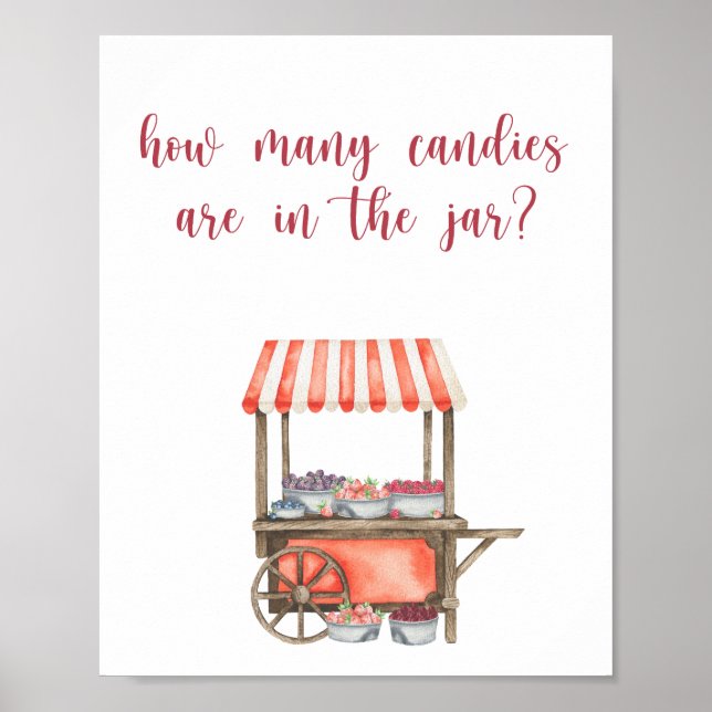 Berry - guess how many candies Poster (Devant)