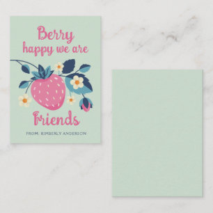 Berry Happy Classroom Valentine's Day Card Mitteilungskarte