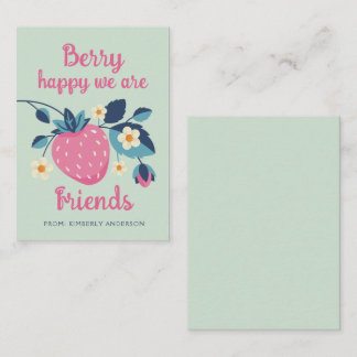 Berry Happy Classroom Valentine's Day Card Mitteilungskarte