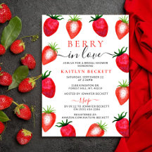 Berry in Liebe Erdbeere Brautparty