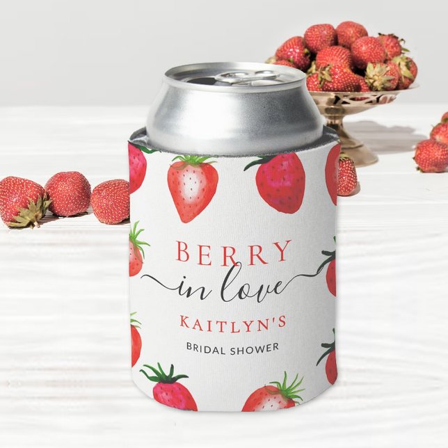 Berry in Liebe Strawberry Brautparty Bevorzugung Dosenkühler (Von Creator hochgeladen)