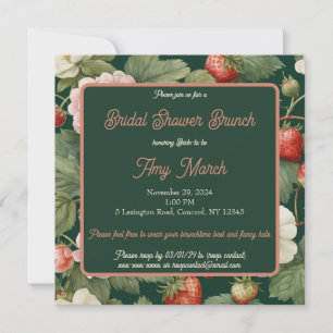 Berry in Liebe: Strawberry Bridal Dusche Einladung