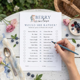 Berry in Love Würde Sie Eher Brautparty-Karte Einladung