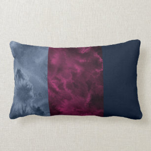 Berry Indigo Block Stripes Lendenkissen