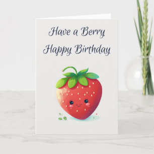 Berry Joyeux anniversaire   Carte d'anniversaire f