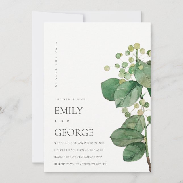 BERRY LEAFY FOLIAGE GREENERGE MODIFIER LA CARTE DE (Devant)