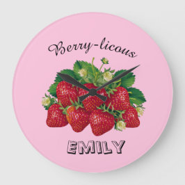 Berry-licous Große Wanduhr