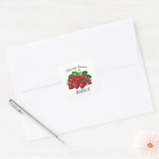Berry-licous Quadratischer Aufkleber
