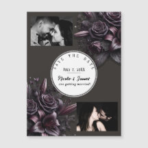 Berry Lila & Black Lily Rose Rettete Datum