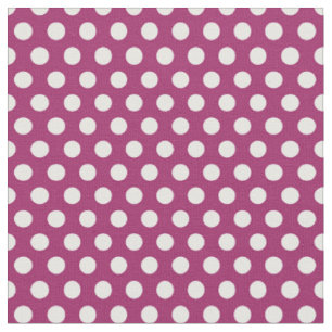 Berry Lila Polka Dots Stoff