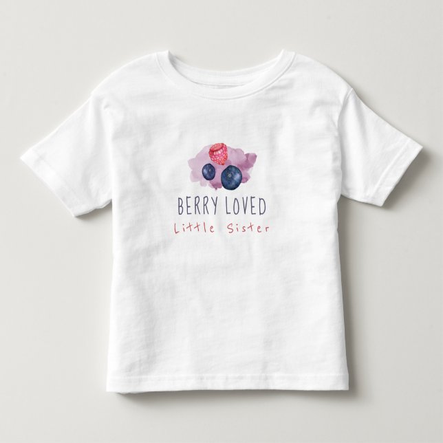 Berry Loved Little Sister Kleinkind T - Shirt (Vorderseite)