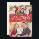 Berry Merry Christmas Holiday Foto Cards Feiertagskarte<br><div class="desc">Feiern Sie die Saison mit dieser modernen und stilvollen Urlaubskarte von Berry Berry Sweet.</div>