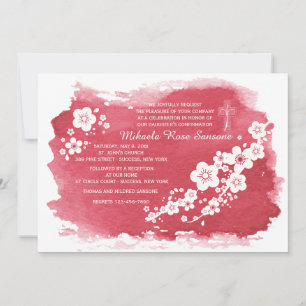 Berry Parchment Invitation religieuse