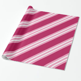 Berry Pink Candy Weihnachtswrapping Paper Geschenkpapier