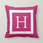 Berry Pink Custom Monogram Kissen<br><div class="desc">Individuell anpassbares modernes und trendiges Berry von Fushia Pink und weiß Monogramm individuelles Kissen oder Kissen entweder quadratisch oder lumbarsch Größe. Personalisieren Sie Ihr Geschenk, indem Sie Ihren eigenen ersten. Wählen Sie Ihren eigenen Schriftart und Ihre Farben, um es zu Ihrem eigenen zu machen. Dieses klassisch zeitgenössische Design wird alle...</div>