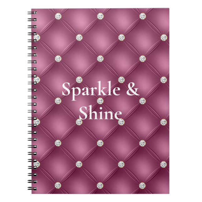 Berry Pink Diamond Tufts Weihnachten Notizblock (Vorderseite)