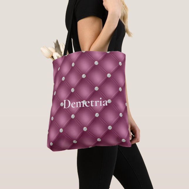 Berry Pink Diamond Tufts Weihnachten Tasche (Von Nahem)