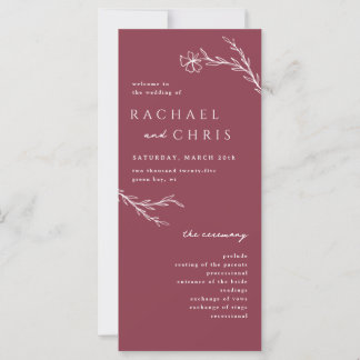 Berry Pink Modern Stencil Programme Botanique Flor