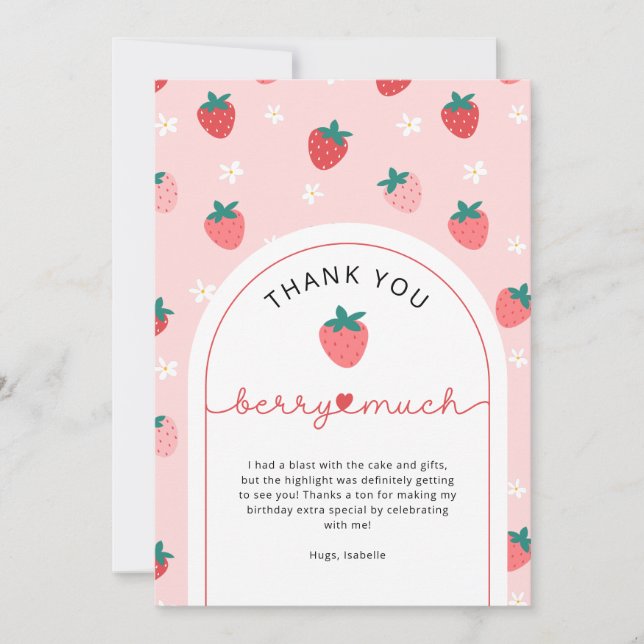 Berry Premier anniversaire 1er anniversaire Carte  (Devant)