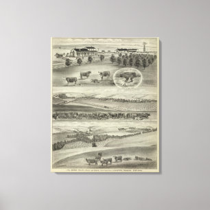 Berry Ranch, Chase und Morris Landkreises, Kansas Leinwanddruck