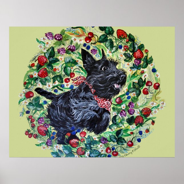 Berry Scottish Terrier! Poster (Vorne)