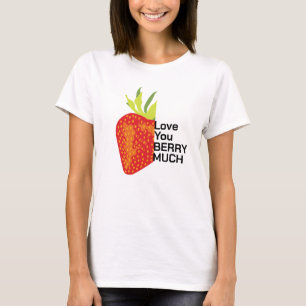 Berry-Shirt für Frauen, Retro-Erdbeere T-Shirt