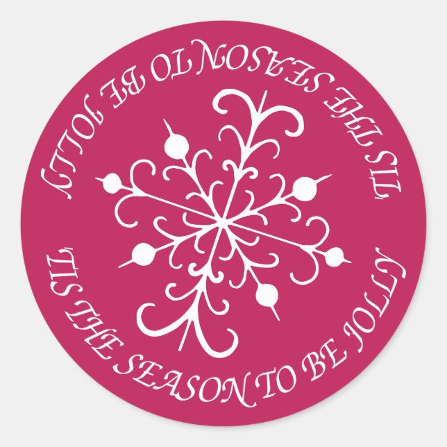 Berry Snowflake Stickers (Vorderseite)