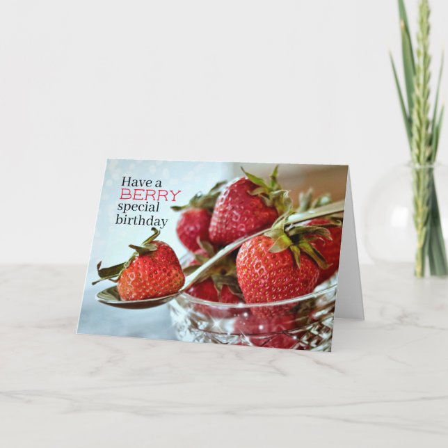 Berry Special Birthday Wwünschcard Karte (Vorderseite)