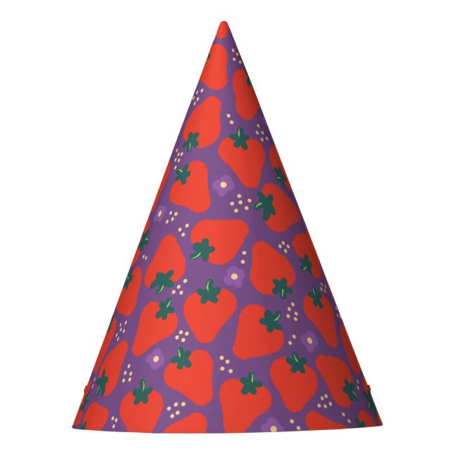 Berry Special Tossed Strawberry - Wisteria Partyhütchen (Vorderseite)