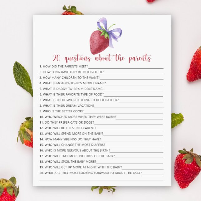 Berry - Spiele - 20 Fragen zu den Eltern (Von Creator hochgeladen)