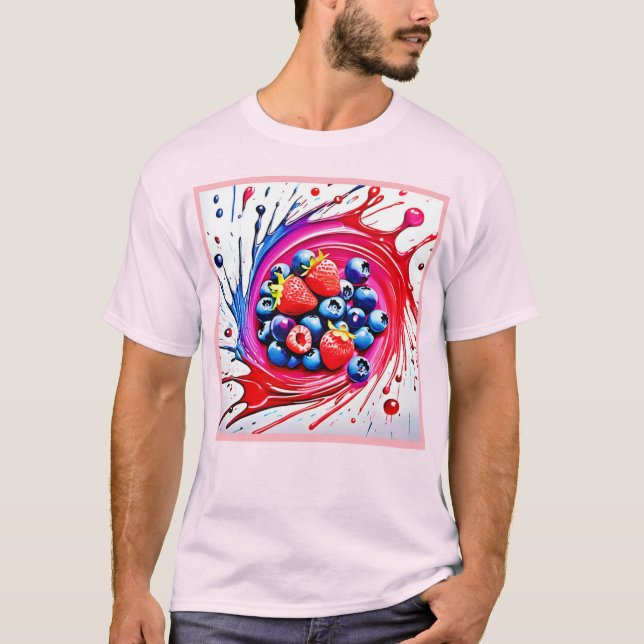 Berry Splash: Colour Burst T-Shirt (Vorderseite)