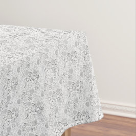 Berry Strawberry Cherry Black Hand drawn Modern. Tischdecke