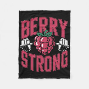 Berry Strong - Fitness Weighebende Bodybuilding Fleecedecke