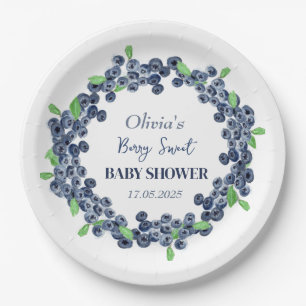 Berry süße Babyparty Blaubeer Baby Mädchen Junge Pappteller