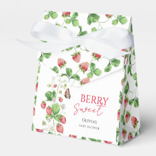 Berry süße Erdbeer-Baby-Party Geschenkschachtel