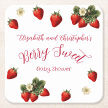 Berry süße rote Erdbeeren Co-ed Babyparty