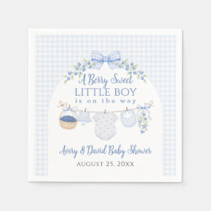 Berry süßer Junge Blaubeer-Baby-Party Serviette