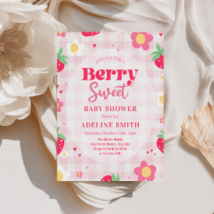 Berry süßer Sommer Erdbeere Baby Shower Einladung