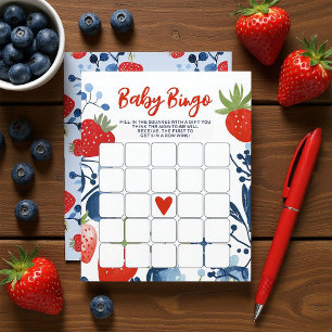 Berry süßes Baby Bingo Einladung