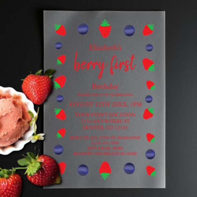 Berry Sweet 1. Geburtstag (Von Creator hochgeladen)