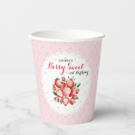 Berry Sweet 1. Geburtstag Pappbecher